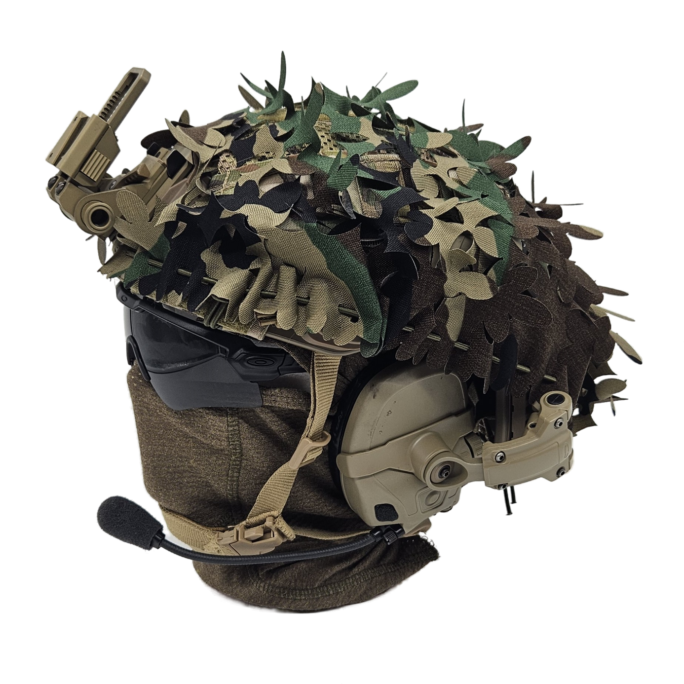 Southerner Helmet Camo Scrim Trifoliate Leaf – Stealthy, Stretchy & Tactical