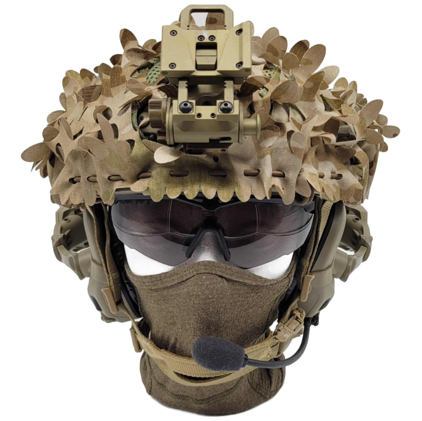 Southerner Helmet Camo Scrim Trifoliate Leaf – Stealthy, Stretchy & Tactical