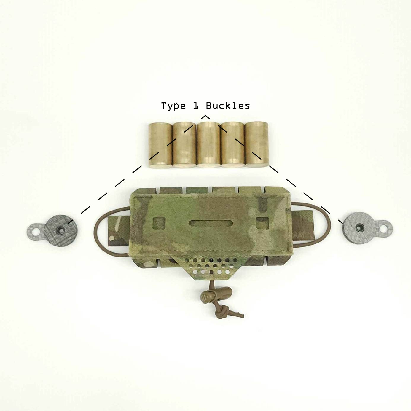 Helmet Rear Retention Buckles